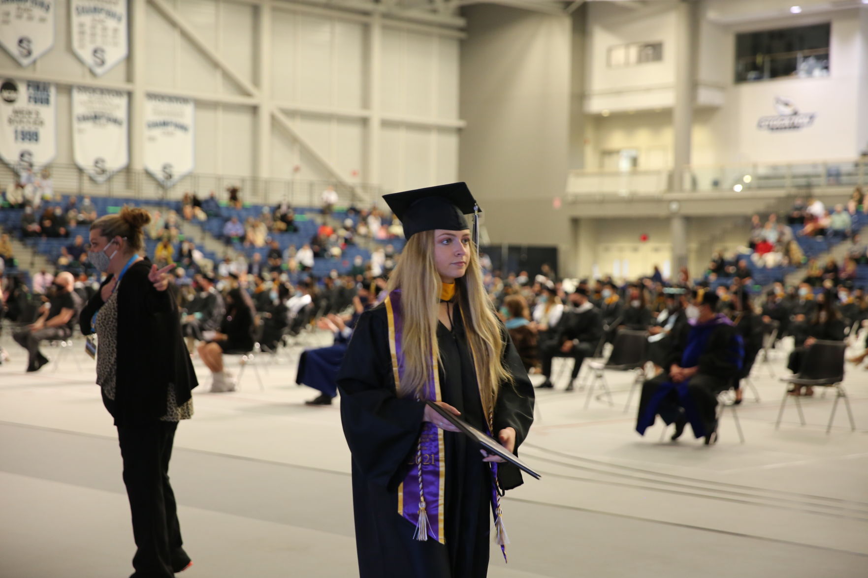 Stockton University commencement Tuesday, May 11, 2021 at the Galloway Township campus